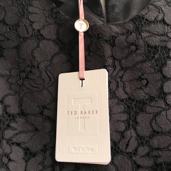 NWT Ted Baker London beautiful black lace tank top - Picture 8 of 9